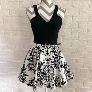 Black and White Party Dress